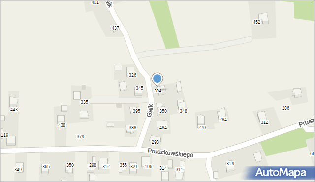 Mników, Mników, 304, mapa Mników