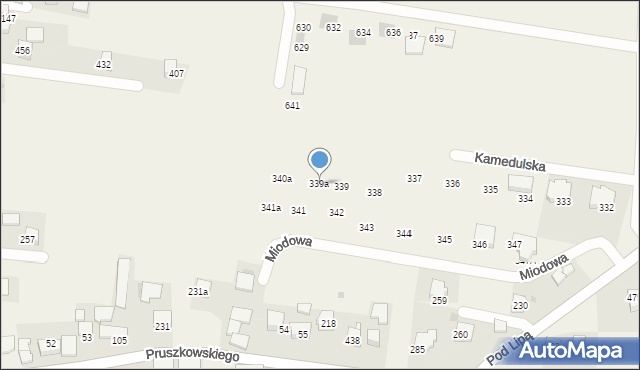 Mników, Mników, 339a, mapa Mników