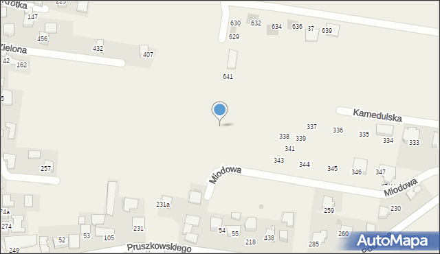 Mników, Mników, 340a, mapa Mników