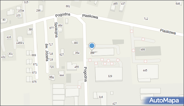 Mników, Mników, 389, mapa Mników