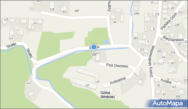 Mników, Mników, 469, mapa Mników