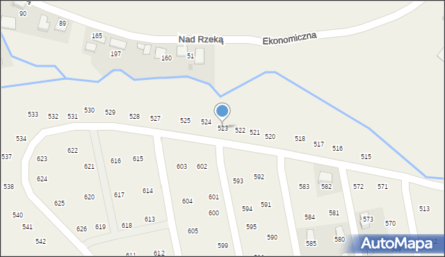 Mników, Mników, 523, mapa Mników