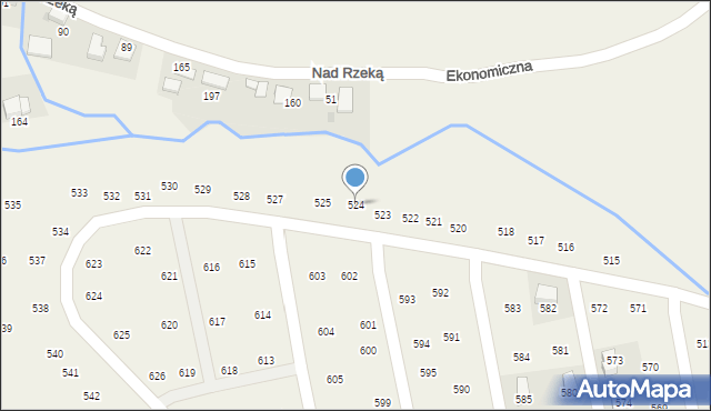 Mników, Mników, 524, mapa Mników