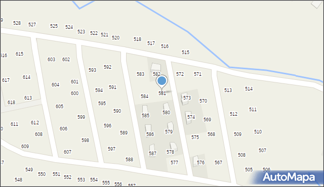 Mników, Mników, 581, mapa Mników