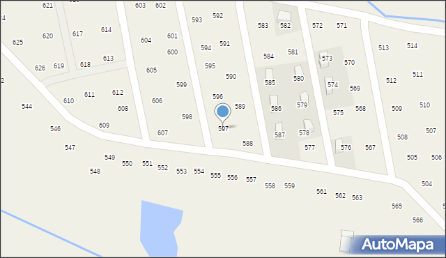 Mników, Mników, 597, mapa Mników