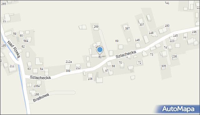 Mników, Mników, 61, mapa Mników