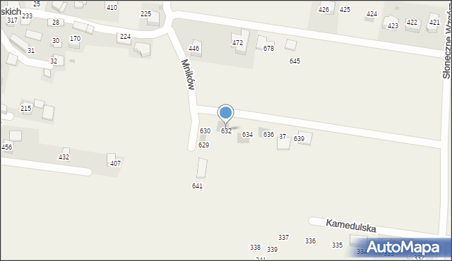 Mników, Mników, 632, mapa Mników