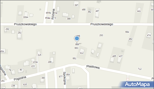 Mników, Mników, 664, mapa Mników