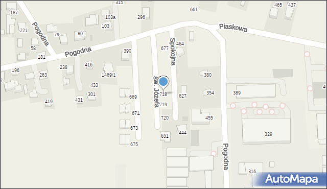 Mników, Mników, 718, mapa Mników