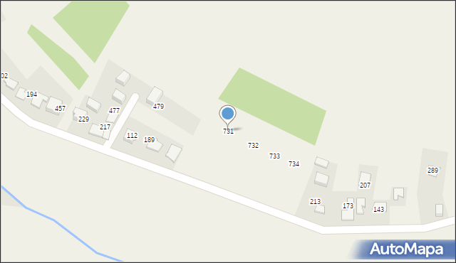 Mników, Mników, 731, mapa Mników