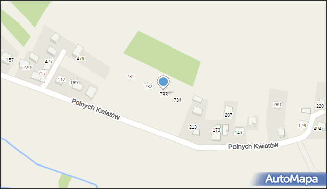 Mników, Mników, 733, mapa Mników