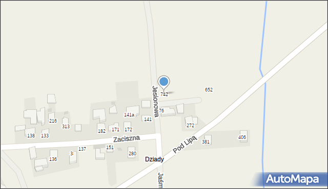 Mników, Mników, 742, mapa Mników