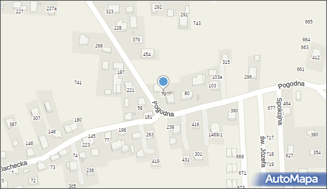 Mników, Mników, 79, mapa Mników