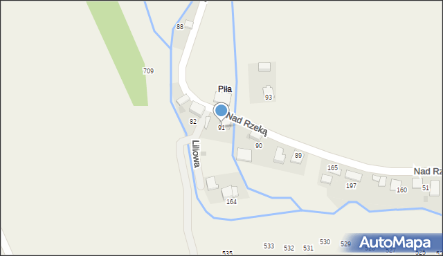 Mników, Mników, 91, mapa Mników