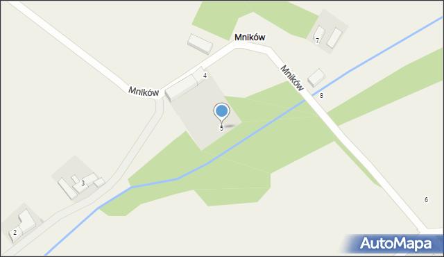 Mników, Mników, 5, mapa Mników