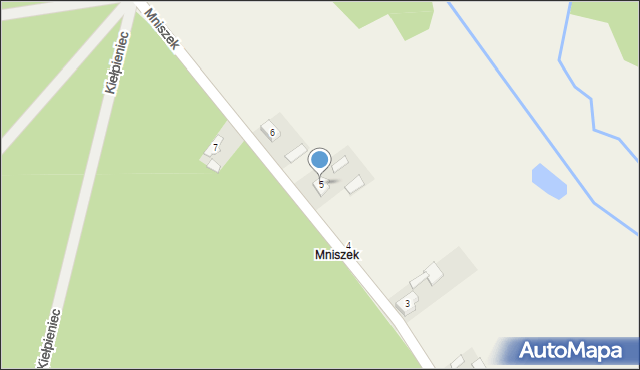 Mniszek, Mniszek, 5, mapa Mniszek
