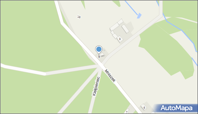 Mniszek, Mniszek, 8, mapa Mniszek