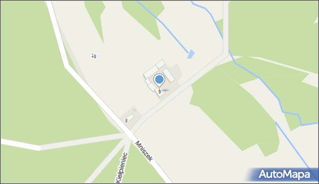 Mniszek, Mniszek, 9, mapa Mniszek