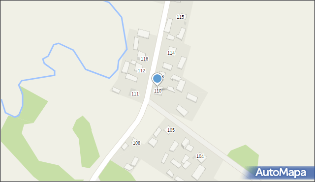 Mniszek, Mniszek, 110, mapa Mniszek