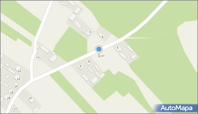 Mniszek, Mniszek, 7, mapa Mniszek