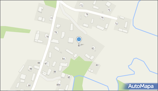 Mniszek, Mniszek, 80, mapa Mniszek