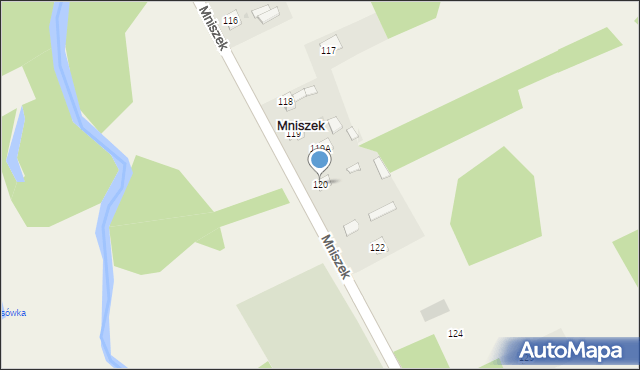 Mniszek, Mniszek, 120, mapa Mniszek