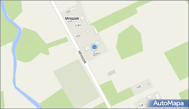 Mniszek, Mniszek, 122, mapa Mniszek