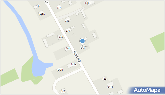 Mniszek, Mniszek, 142, mapa Mniszek