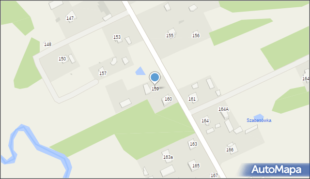 Mniszek, Mniszek, 159, mapa Mniszek