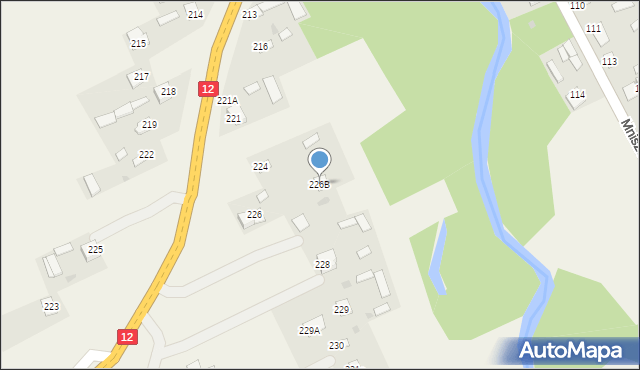 Mniszek, Mniszek, 226B, mapa Mniszek