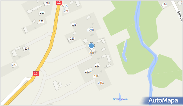 Mniszek, Mniszek, 228, mapa Mniszek