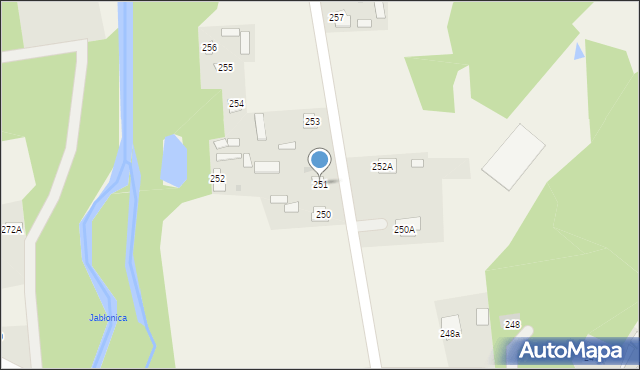 Mniszek, Mniszek, 251, mapa Mniszek