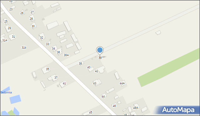 Mniszek, Mniszek, 39, mapa Mniszek
