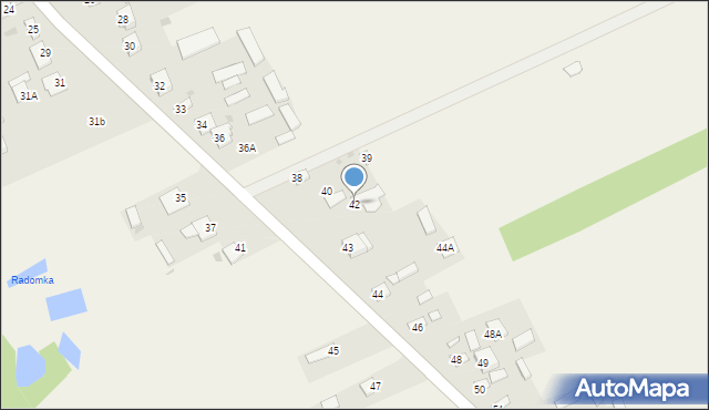 Mniszek, Mniszek, 42, mapa Mniszek