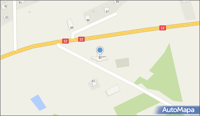 Mniszek, Mniszek, 92, mapa Mniszek