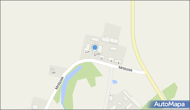 Mniszek, Mniszek, 11, mapa Mniszek