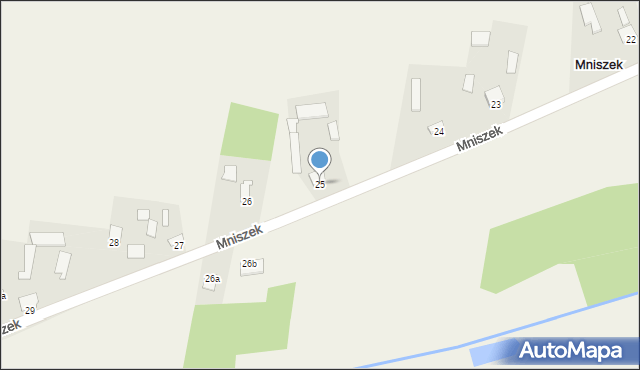 Mniszek, Mniszek, 25, mapa Mniszek