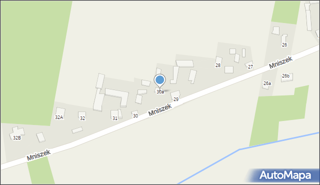 Mniszek, Mniszek, 30a, mapa Mniszek