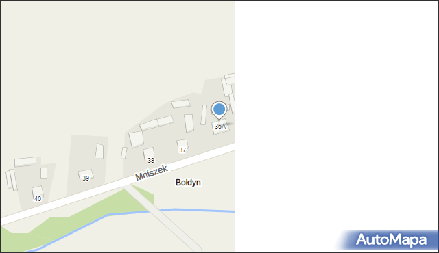 Mniszek, Mniszek, 36A, mapa Mniszek