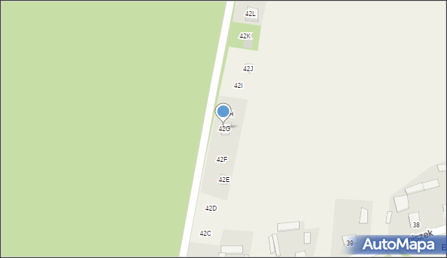 Mniszek, Mniszek, 42G, mapa Mniszek