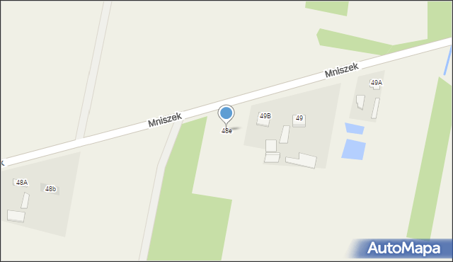 Mniszek, Mniszek, 48e, mapa Mniszek
