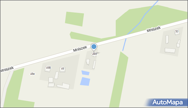 Mniszek, Mniszek, 49A, mapa Mniszek