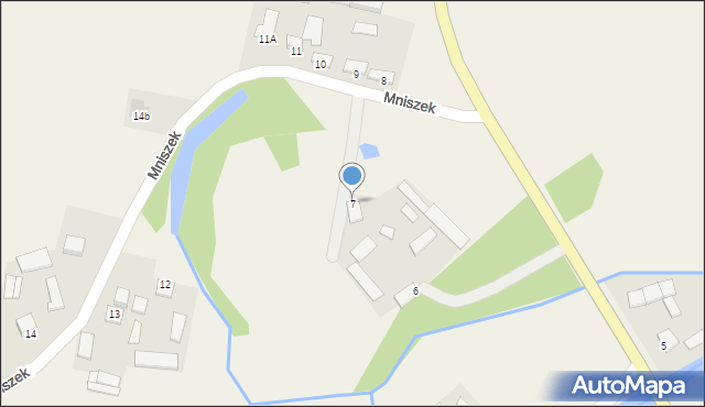 Mniszek, Mniszek, 7, mapa Mniszek