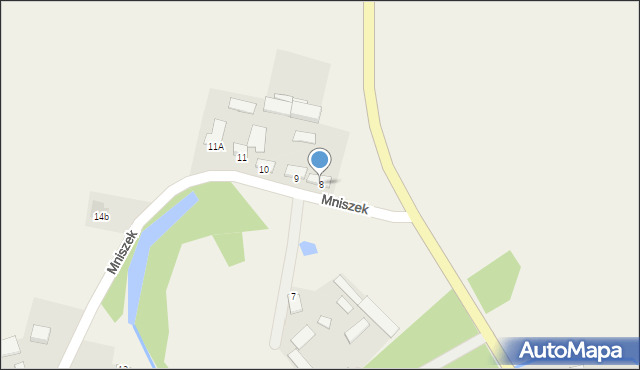 Mniszek, Mniszek, 8, mapa Mniszek