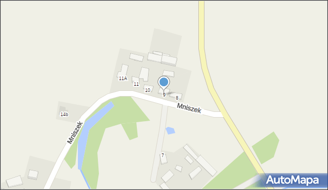 Mniszek, Mniszek, 9, mapa Mniszek