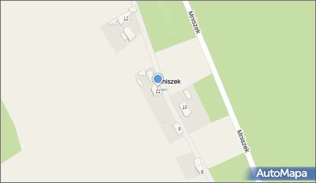 Mniszek, Mniszek, 11, mapa Mniszek