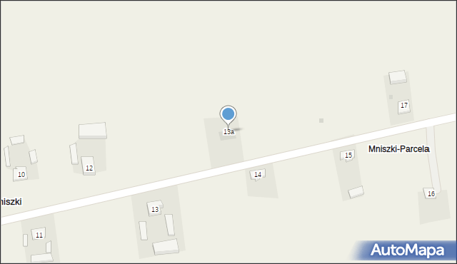 Mniszki, Mniszki, 13a, mapa Mniszki