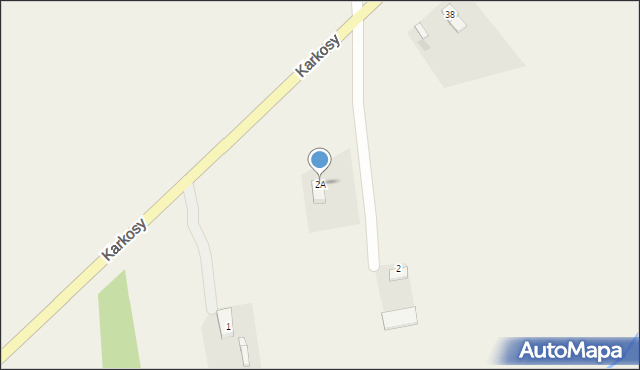 Mniszki, Mniszki, 2A, mapa Mniszki