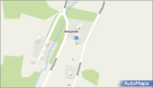 Mniszków, Mniszków, 20, mapa Mniszków