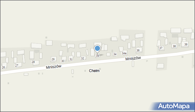 Mniszów, Mniszów, 33, mapa Mniszów